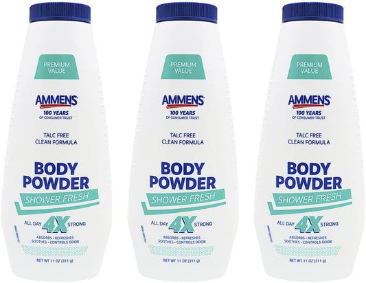 3-pack-ammens-talc-free-body-powder-with-aloe-vera---shower-fresh-scent-11-oz-per-bottle---absorbs-moisture-and-odors-1