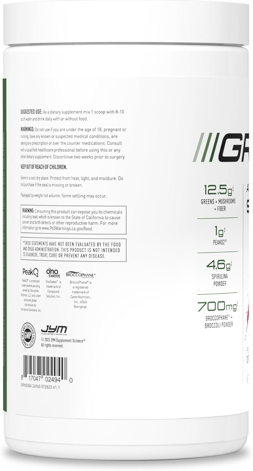 jym-greens-super-food-powder---blueberry-acai-spirulina-mushrooms-vitamins---men-women---30-servings-4