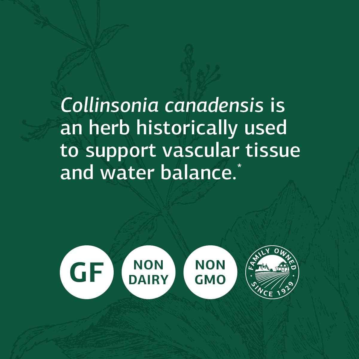 Whole Food Collinsonia Root Supplement for Vascular, Digestive, Bladder, and Kidney Support - 150 Capsules by Standard Process Inc.