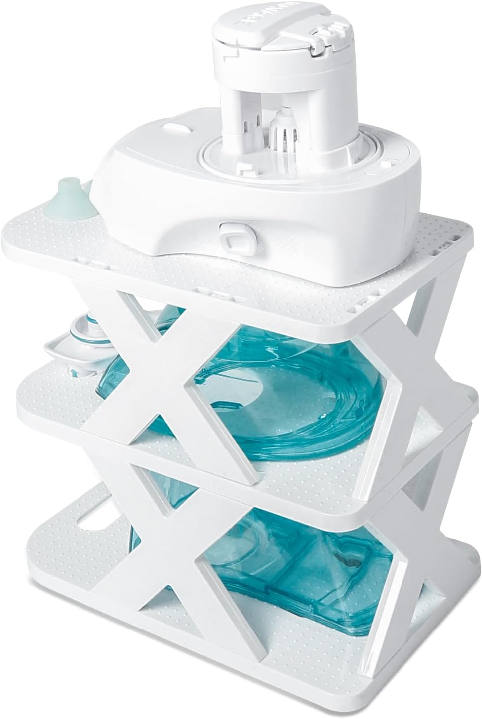 nomal-white-countertop-caddy-for-navage-nasal-irrigation-system---nose-pillows-cleaning-and-drying-kit-for-nasal-care-4