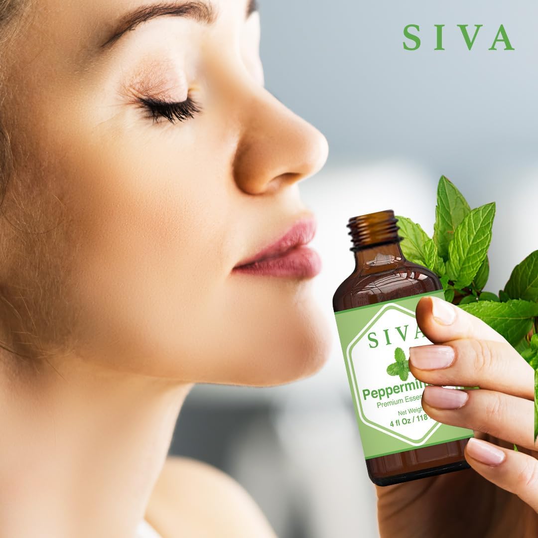 4-fl-oz-siva-organics-peppermint-essential-oil---natural-aromatherapy-oil-for-diffuser-skin-hair-scalp-and-body-massage---includes-dropper-8