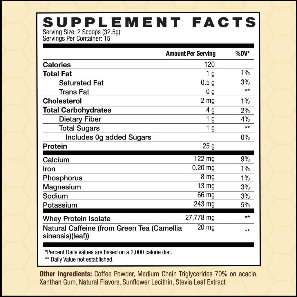 invigor8-colombian-coffee-protein-powder---25g-whey-isolate-100mg-green-tea-caffeine-no-added-sugar-keto-gluten-free-999-lactose-free---french-vanilla-flavor-hot-or-iced-15-servings-6