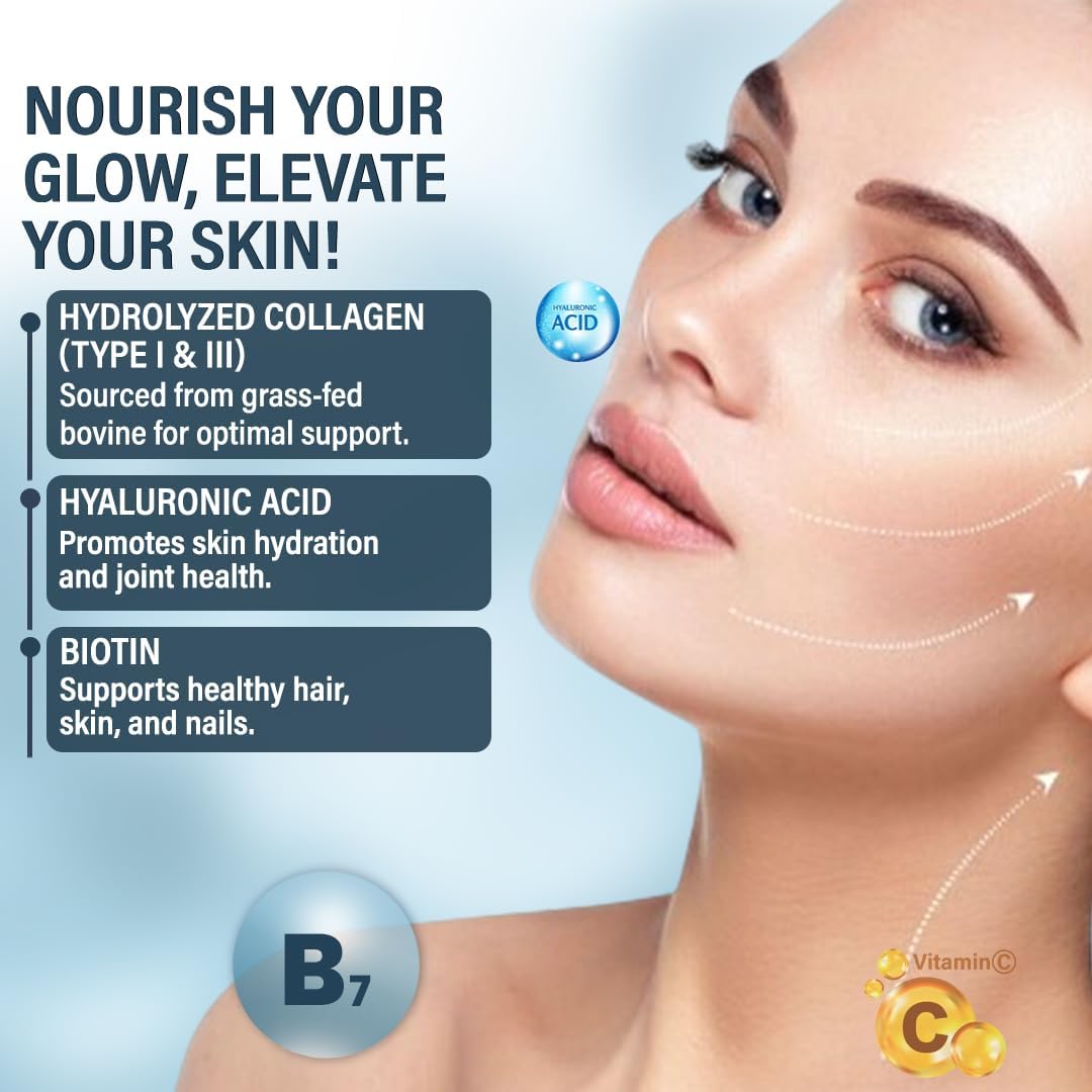 multi-collagen-peptides-powder---unflavored-protein-with-hyaluronic-acid-copper-biotin-multivitamin---1206-oz-for-nail-skin-hair-gut-health-2