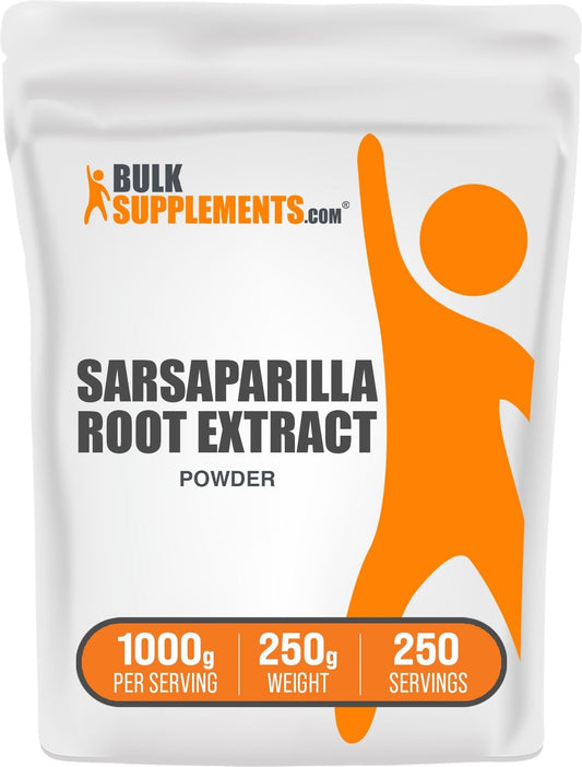 bulksupplements-sarsaparilla-root-extract-powder---herbal-supplement-gluten-free-1000mg-per-serving-250g---smilax-sarsaparilla-root-powder-1