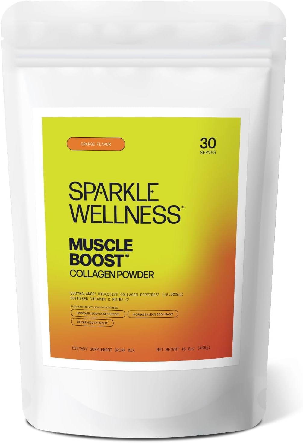 sparkle-wellness-muscle-boost-orange-powder---30-servings---collagen-supplement-with-hydrolyzed-bodybalance-peptides-vitamin-c-for-enhanced-body-composition-1