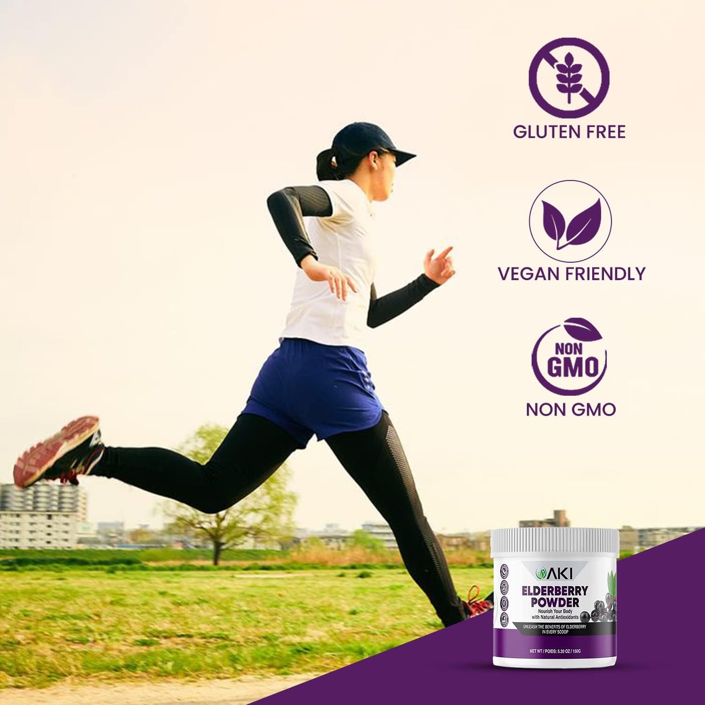 aki-organic-elderberry-powder---ideal-vitamins-nutrients-for-smoothies-oatmeal-and-yogurt---non-gmo-530-oz-150-g-4
