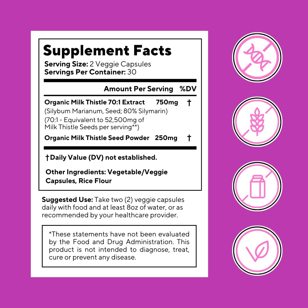 organic-milk-thistle-supplement---liver-cleanse-detox-repair---antioxidants---60-vegan-capsules---non-gmo---gluten-free---vitapia-liver-health-support-7
