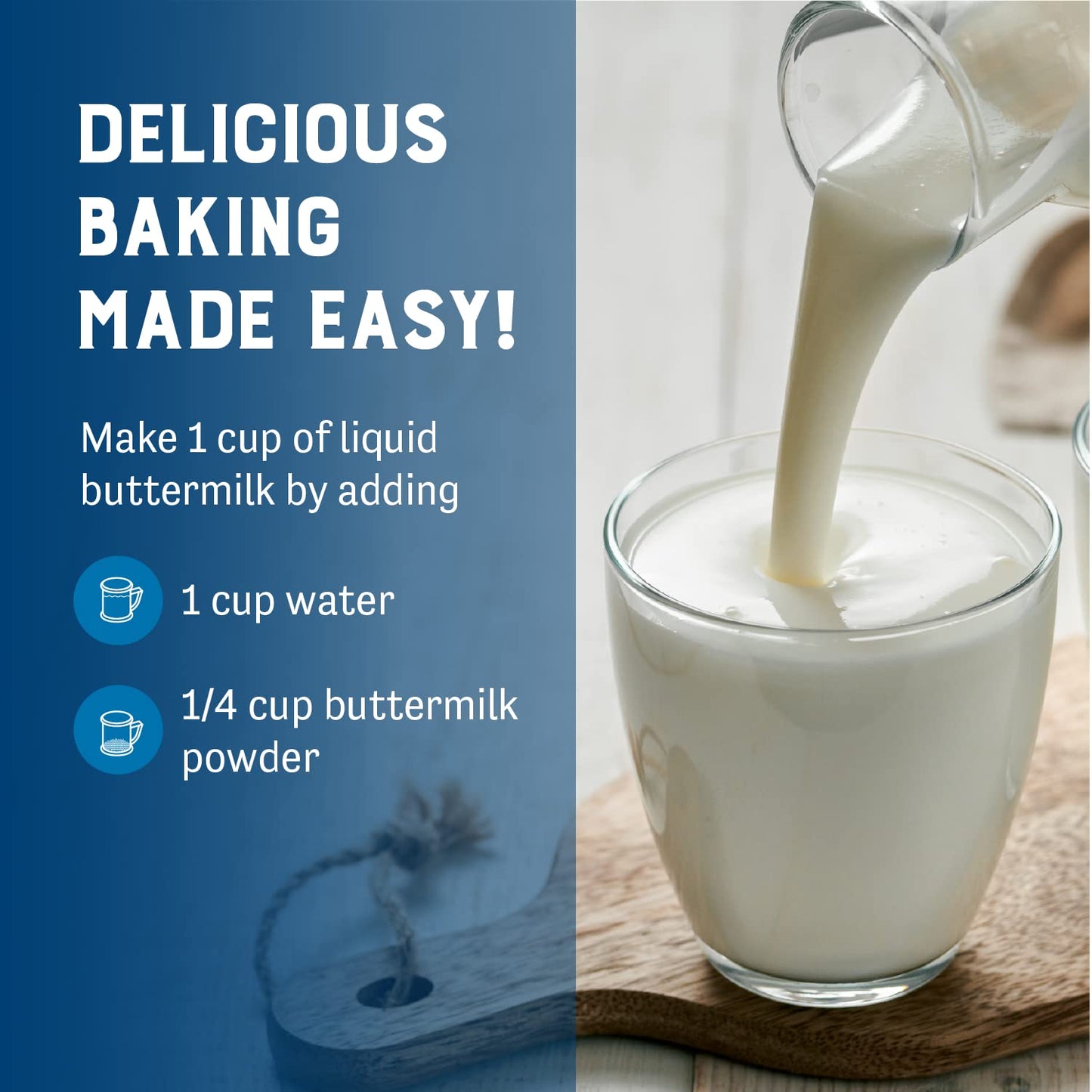 Gluten-Free Buttermilk Powder for Baking & Cooking - 11.25 oz Dried Mix for Pancakes, Fried Chicken, Cornbread by Judee's - Espot.com.au