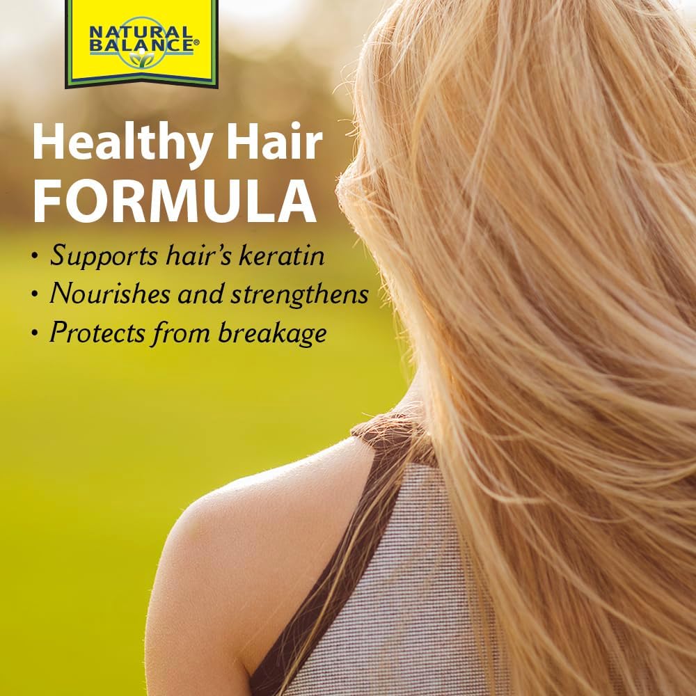 Natural Balance Biotin Liquid 5000mcg for Hair, Skin & Nails | Healthy Hair Supplement | Skin Health & Strong Nails Support | 2 oz, 60 Servings - Espot.com.au