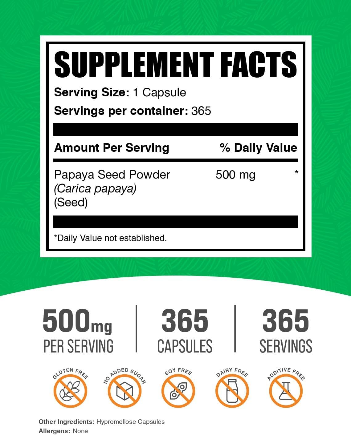 365-papaya-seed-capsules-for-digestive-support---gluten-free-carica-papaya-seeds---1-capsuleserving---veg-capsules---bulksupplements-2