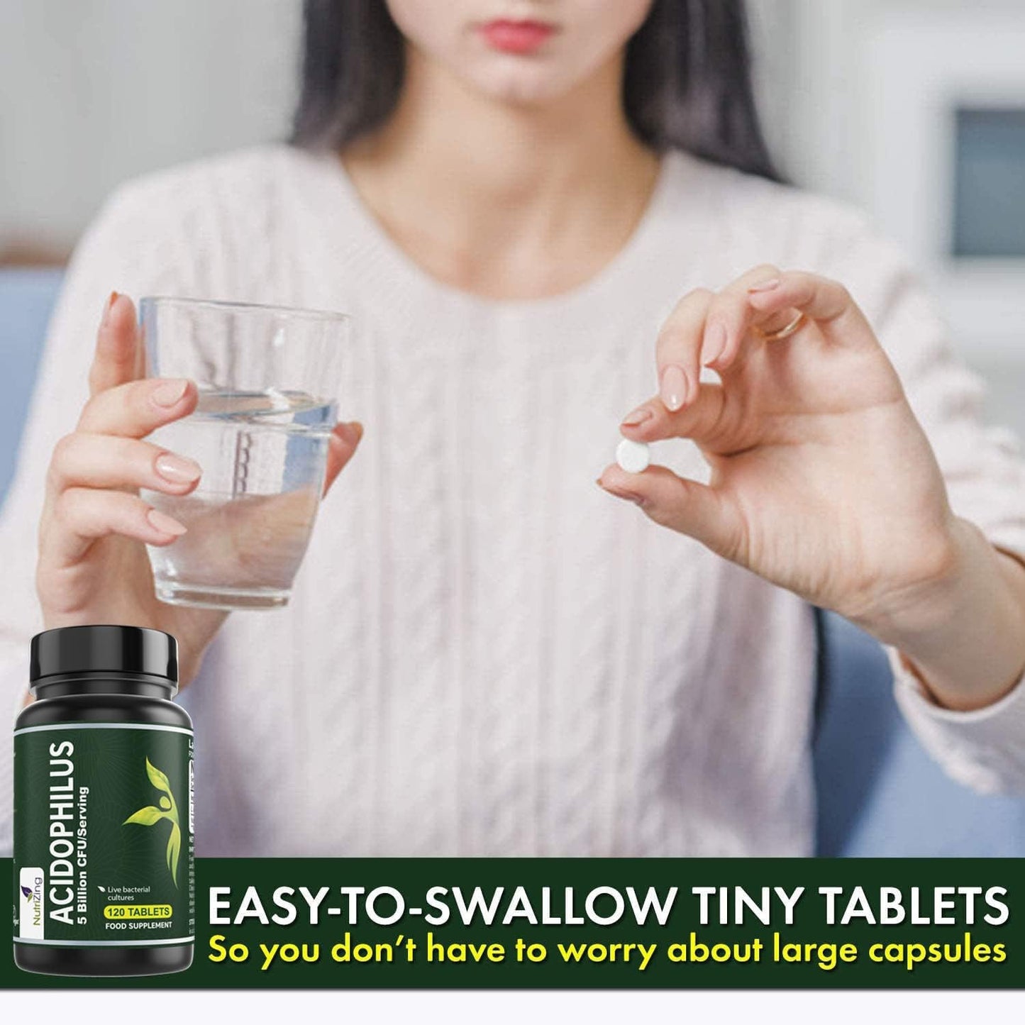 High Strength Lactobacillus Acidophilus Supplement - 5 Billion CFU per Serving for Gut Health and Digestive Support - Espot.com.au