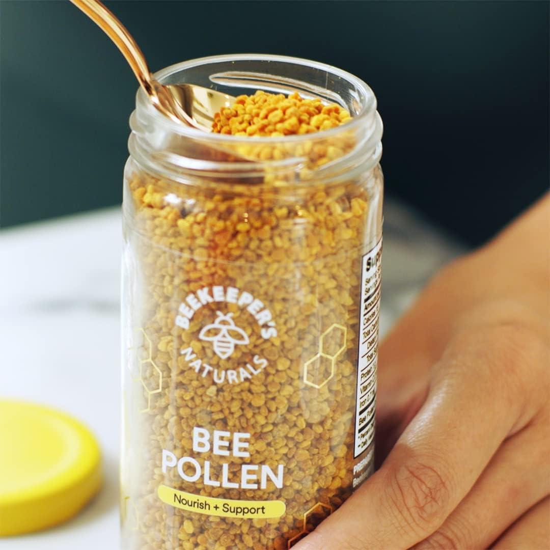 100-raw-bee-pollen-granules---natural-source-of-vitamin-b-minerals-amino-acids-protein---paleo-keto-and-gluten-free---52-oz-jar-7