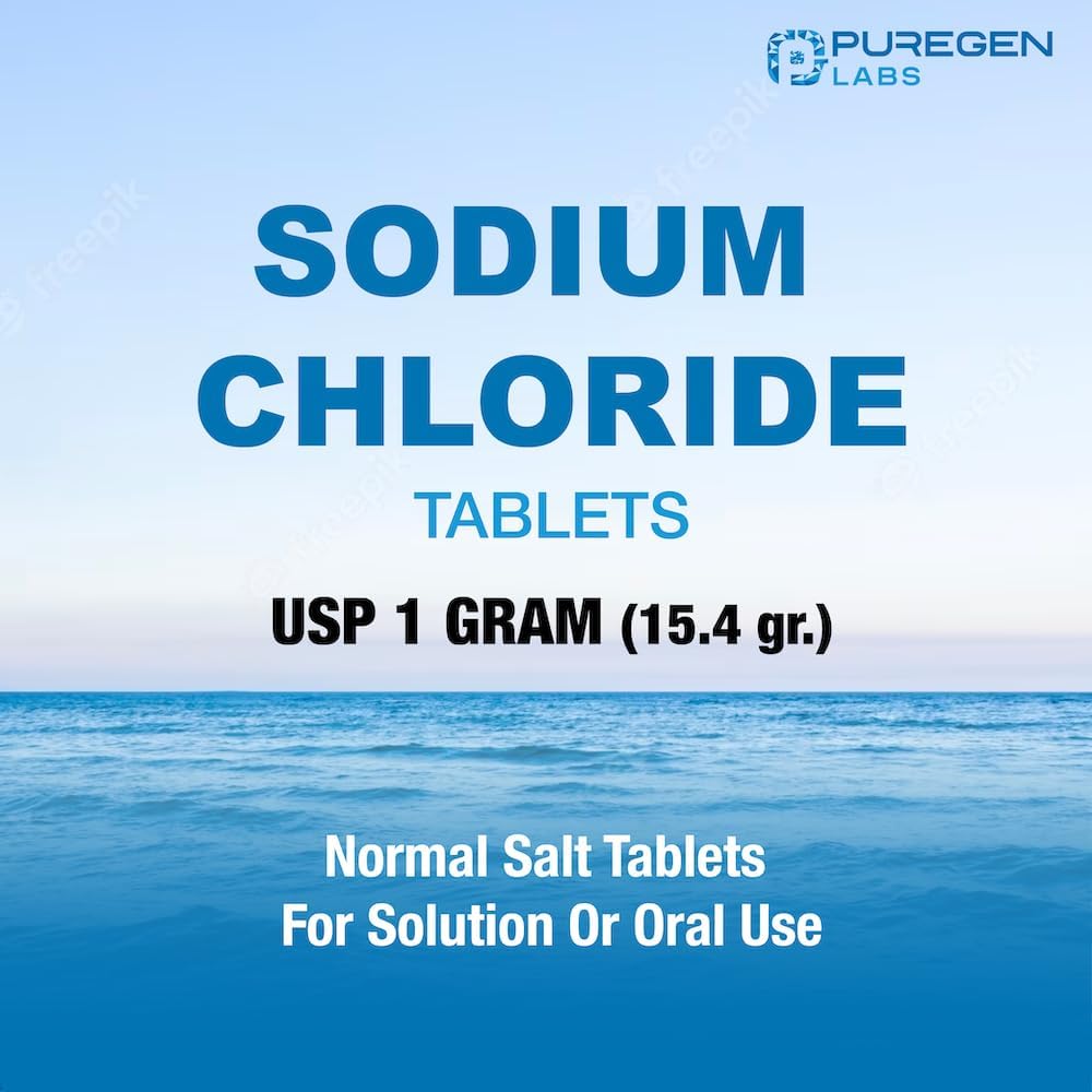 puregen-labs-sodium-chloride-tablets-1-gm-1000-mg---100-count-usp-made-in-usa---electrolytes-replenisher-for-hydration---normal-salt-tablets-7