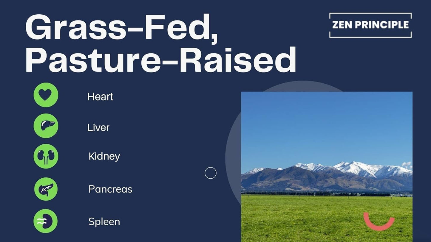 zen-principle-grass-fed-beef-organs---desiccated-organ-supplements-from-liver-heart-kidney-pancreas-spleen-intestine-and-tripestomach-5