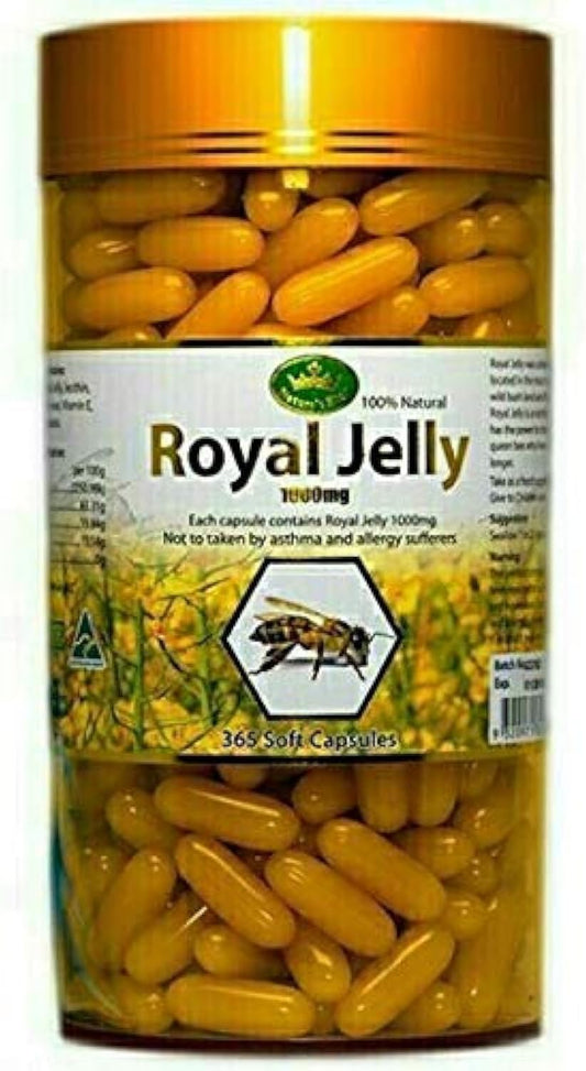 365 Tablets of NatureNow Nature's King Royal Jelly 1000 Mg - High Potency Supplement for Immune Support and Overall Health - Espot.com.au