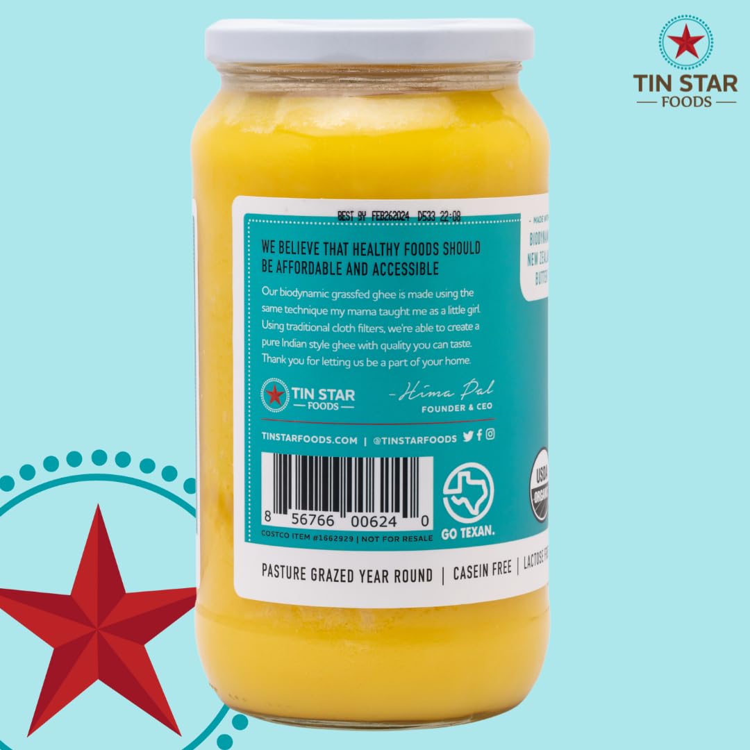 organic-grassfed-ghee-by-tin-star-foods---365-pasture-raised-handcrafted-clarified-butter---ideal-for-keto-whole-30-and-21-day-detox---lactose-and-casein-free---32-fl-oz-3