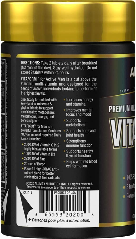 allmax-vitaform-mens-premium-multivitamin---60-tablets-six-complexes-vitamin-c-d3-zinc---30-servings-5