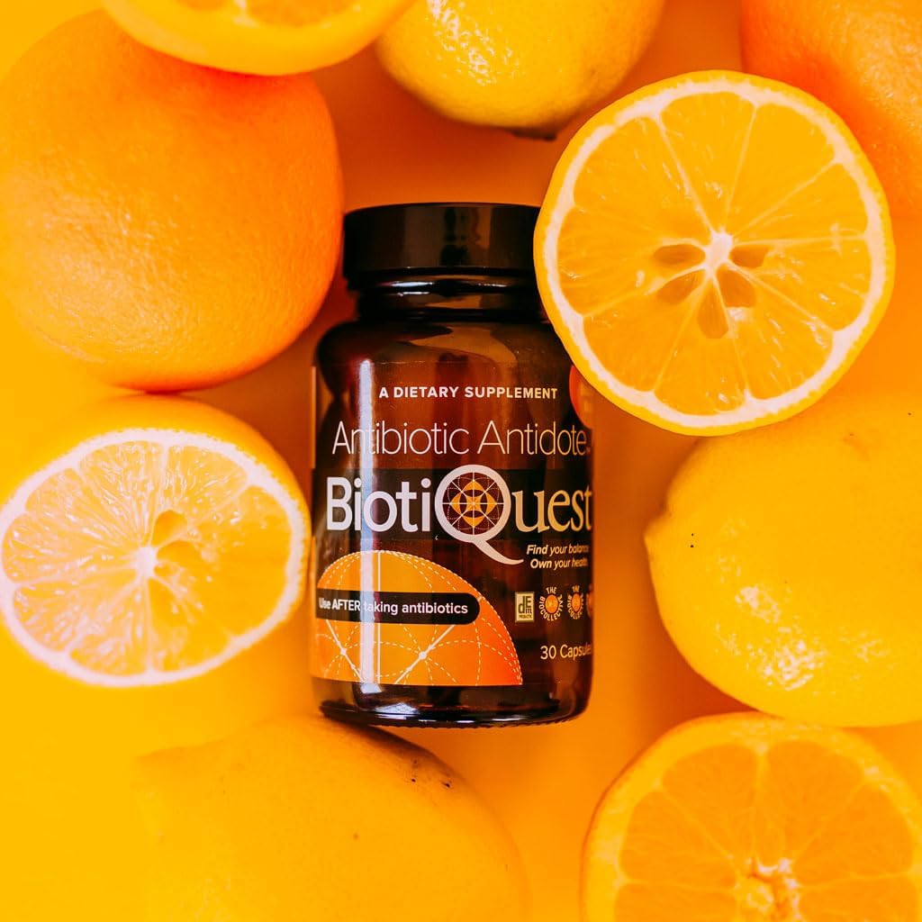 Rebalance Your Body with BiotiQuest Antibiotic Antidote Probiotics - 20 Billion CFU, Non-GMO, Gluten Free - 30 Capsules - Espot.com.au
