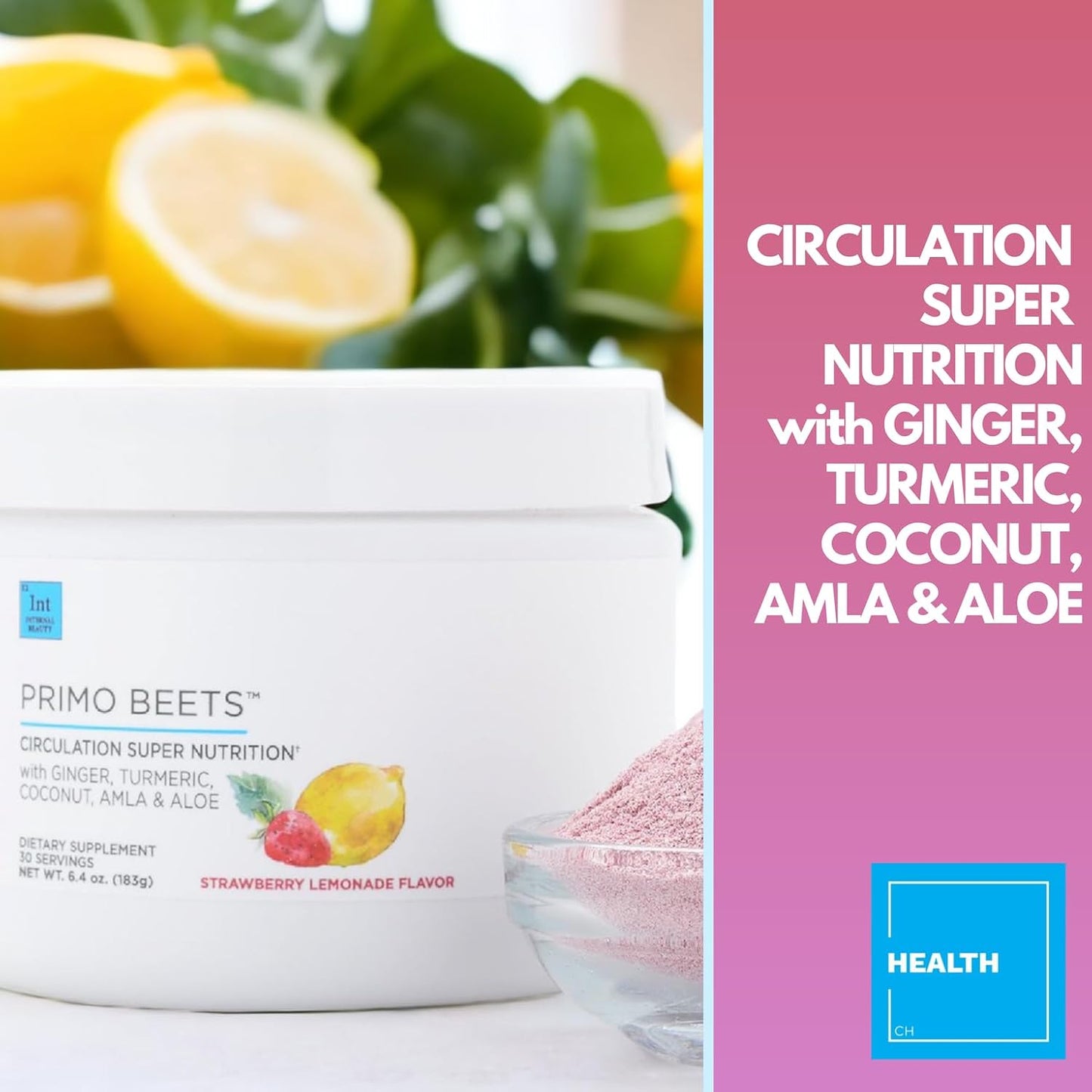 beet-root-powder-drink-mix-with-nitric-oxides-for-daily-nutrition---supports-circulation---ginger-turmeric-strawberry-lemonade-flavor---30-servings-3
