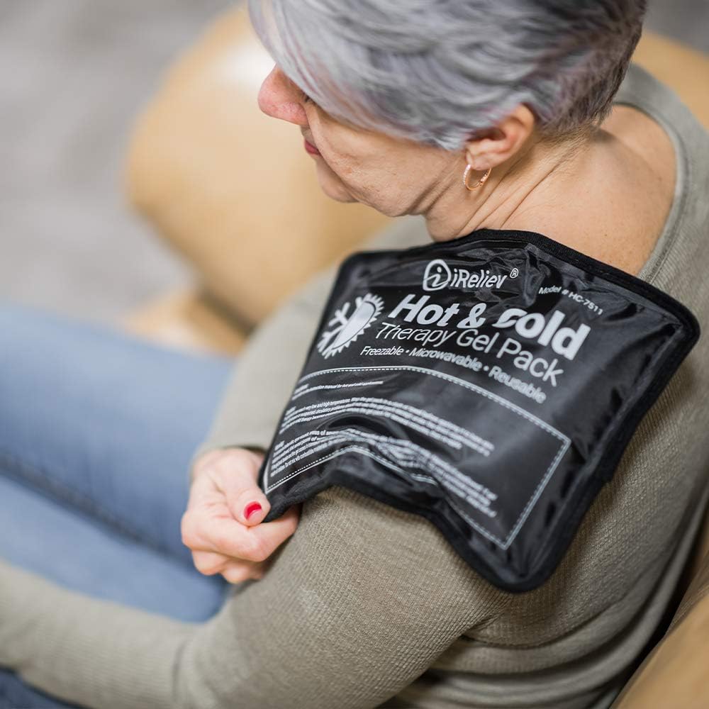 reusable-gel-ice-pack-for-hot-and-cold-therapy---microwaveable-and-freezable-pain-relief-for-arm-leg-knee-shoulder-and-back---compression-strap-included-8