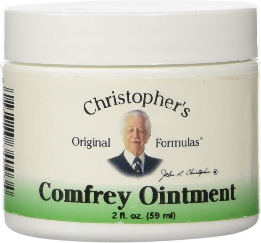 Organic Comfrey Ointment with Beeswax & Olive Oil - 2oz - Dr. Christopher's Original Formulas - No Fillers/Chemicals - Espot.com.au