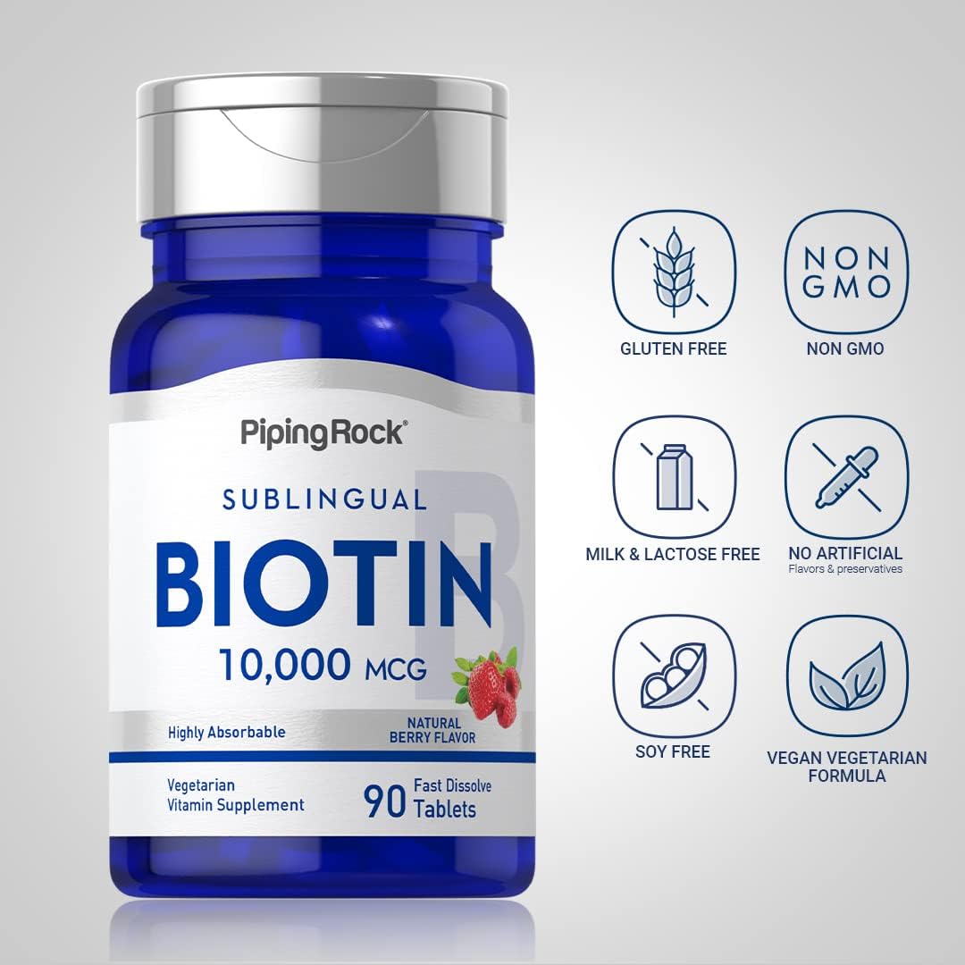 high-absorption-biotin-10000mcg-tablets---90-berry-flavor---fast-dissolve-sublingual-supplement---vegetarian-non-gmo-gluten-free-3