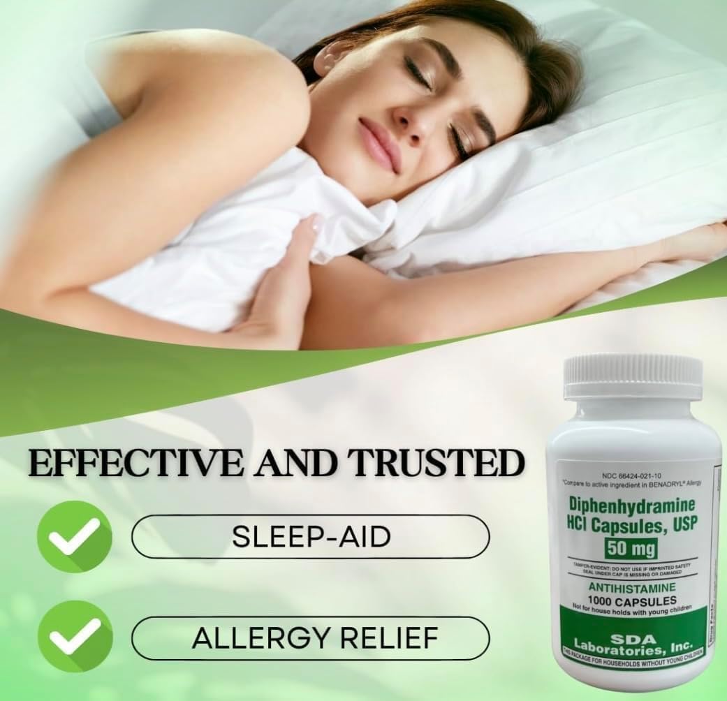 sda-laboratories-diphenhydramine-50mg-allergy-relief---fast-acting-antihistamine-for-indoor-outdoor-symptoms---1000-count-bottle-6