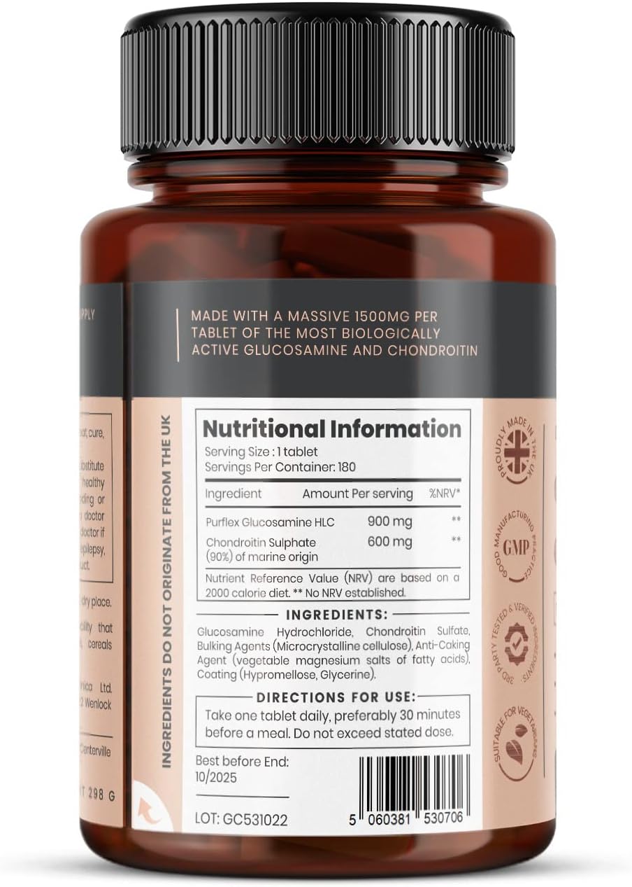 high-strength-glucosamine-hlc-and-chondroitin-tablets-x-360---12-month-supply---bioactive-chondroitin-90---glucosamine-hcl-831---pack-of-2-bottles-4
