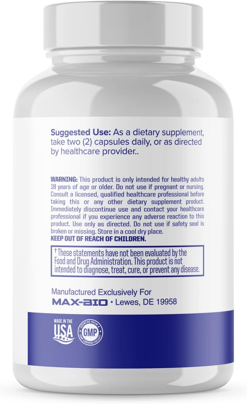 Max-Bio 1 Month Supply Sight Care Capsules for Healthy Vision - Advanced Vision Support Supplement with Pro Ingredients - 60 Capsules - Espot.com.au