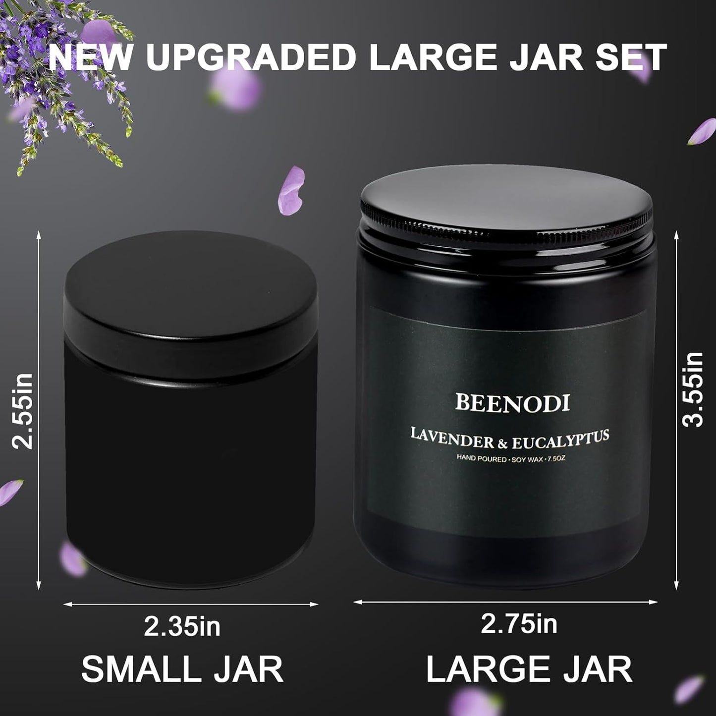 beenodi-2-pack-large-scented-candles-for-men---lavender-eucalyptus-vanilla-sandalwood---stress-relief-gift---75-oz-each---home-fragrance-candle-set-5