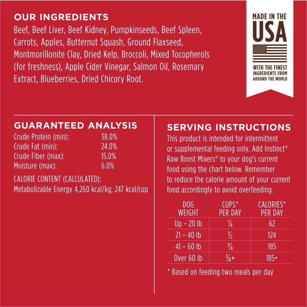 natural-beef-instinct-raw-boost-mixers---freeze-dried-dog-food-topper-grain-free-recipe---6-oz-bag-7