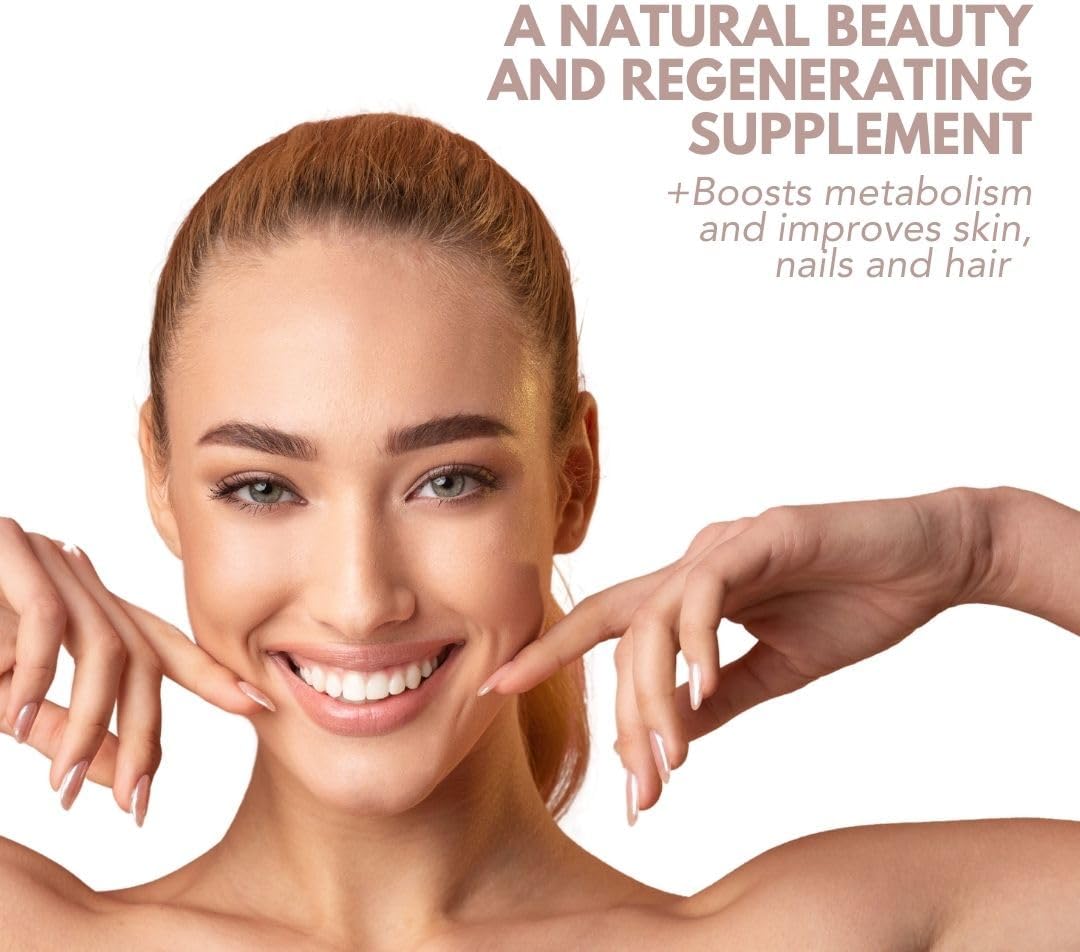 Beauty Skin 25+ Supplement with Hydrolyzed Collagen, Hyaluronic Acid, and Vitamins for Healthy Skin, Hair, and Nails - Espot.com.au