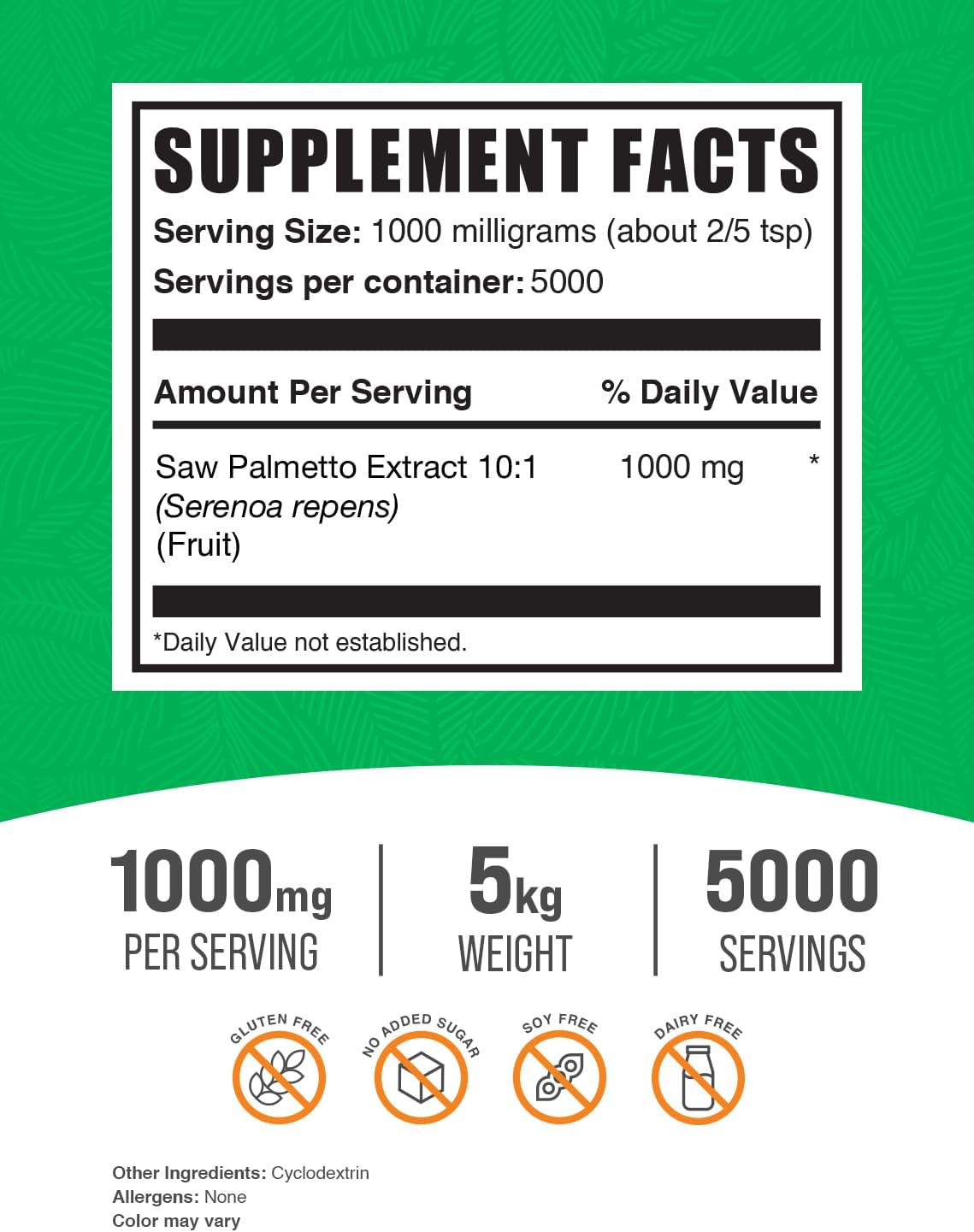 bulksupplementscom-saw-palmetto-extract-powder---1000mg-per-serving-5kg-11-lbs---pack-of-5-serenoa-repens-saw-palmetto-supplement---vegan-gluten-free-2