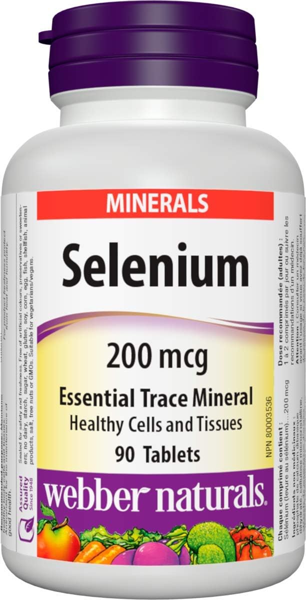 Selenium 200 mcg Supplement by Webber Naturals - Immune Support and Antioxidant Boost - Espot.com.au