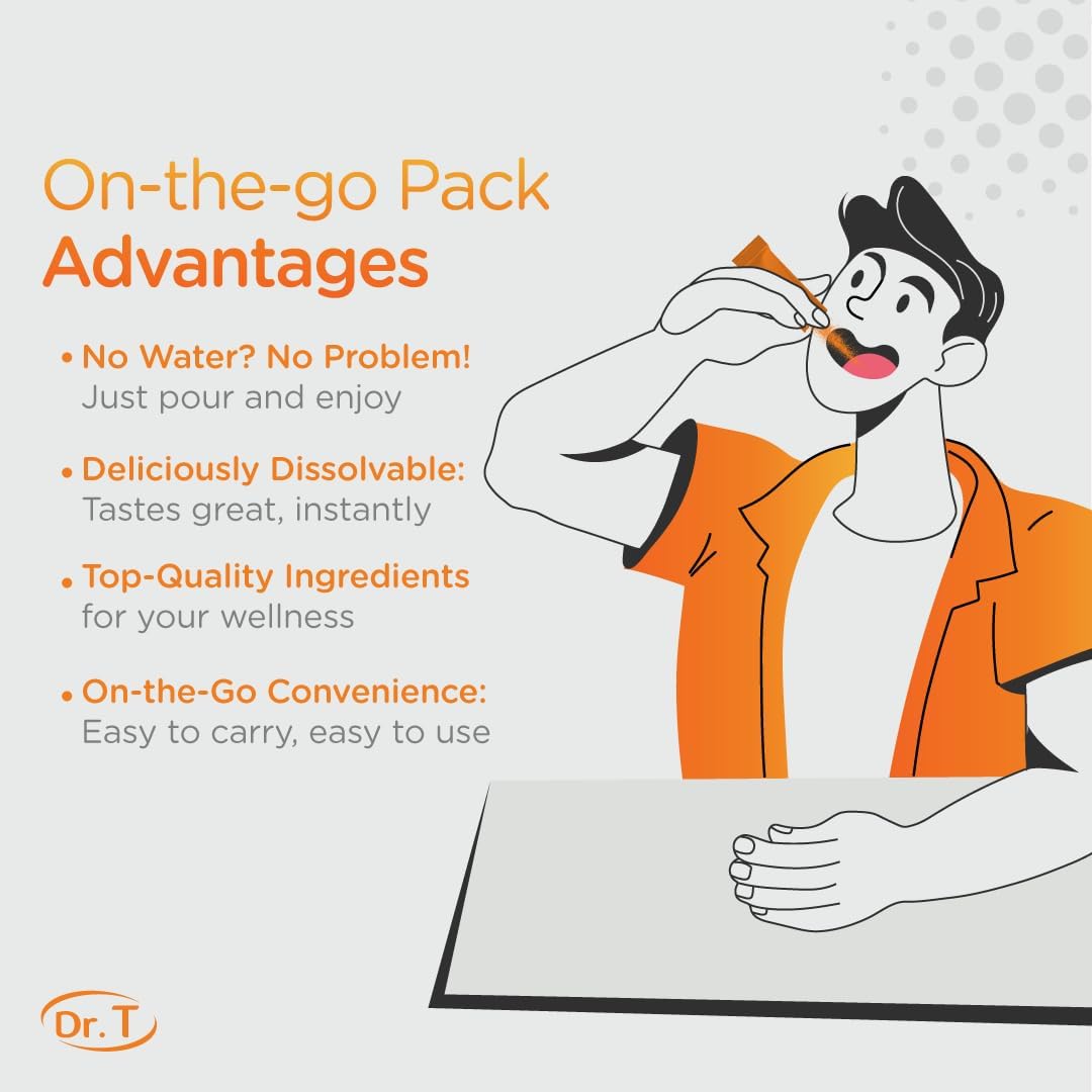 On-The-Go Immune System Booster Powder Packs - Natural Defense Support for Overall Well-Being - 30 Single-Serve Packs - Espot.com.au