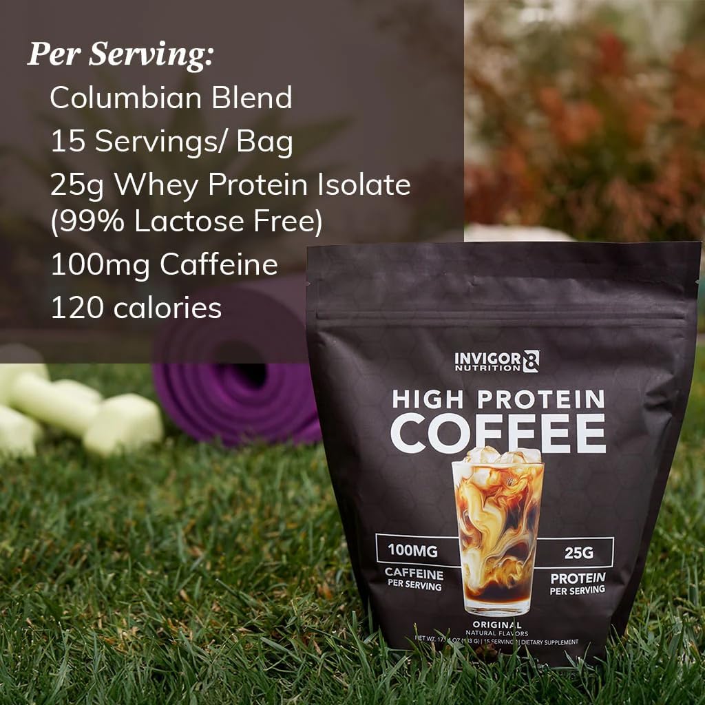 invigor8-high-protein-colombian-coffee-powder---25g-whey-isolate-100mg-green-tea-caffeine-sugar-free-keto-gluten-free-lactose-free---hot-or-iced---15-servings---original-flavor-3