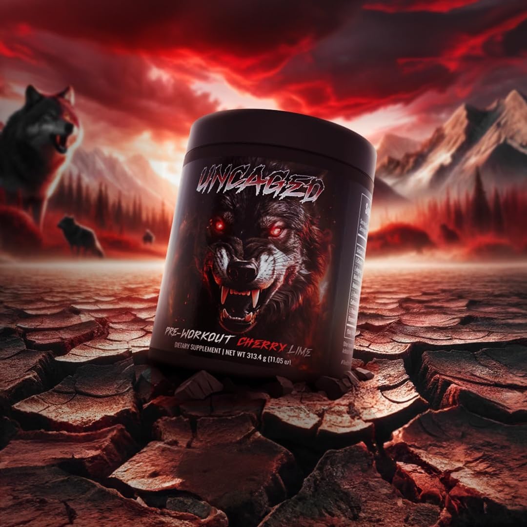 uncaged-alpha-wolf-pre-workout-powder---boost-energy-focus-pump---l-citrulline-beta-alanine-caffeine---30-servings---cherry-lime-flavor-5