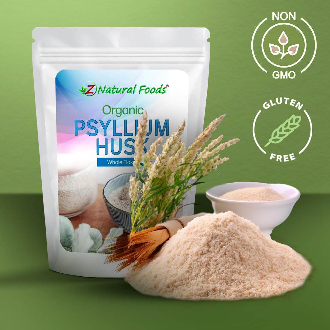 organic-whole-psyllium-husk-flakes---natural-fiber-supplement-for-smoothies-juices-non-gmo-vegan-gluten-free-kosher---1-lb-3