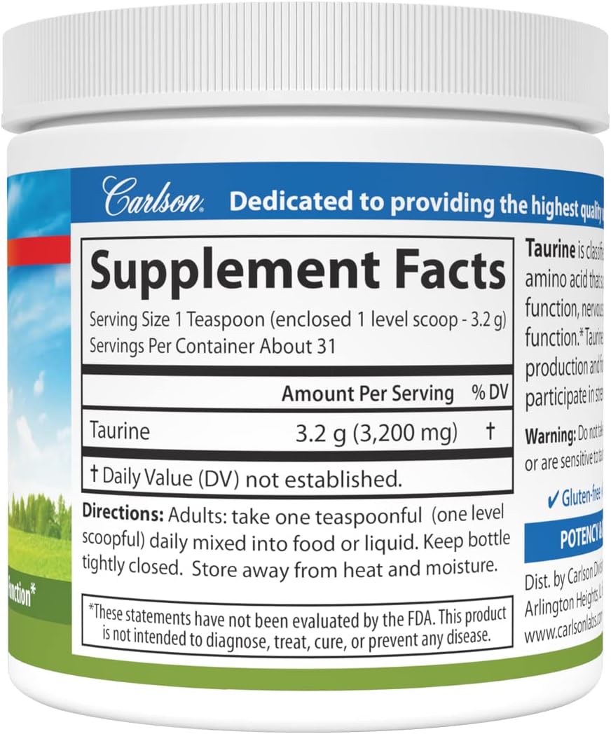 carlson-taurine-powder-100g---free-form-amino-acid-for-nerve-health-muscle-function-support-2