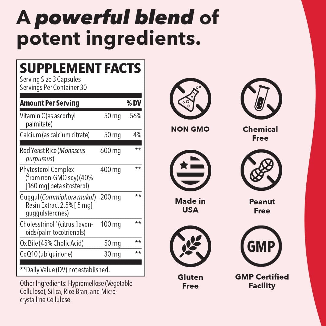 choles-t-cholesterol-support-supplement---maintain-healthy-heart-liver-function---promote-normal-levels---180-capsules---red-yeast-rice-coq10-guggul-phytosterols-6