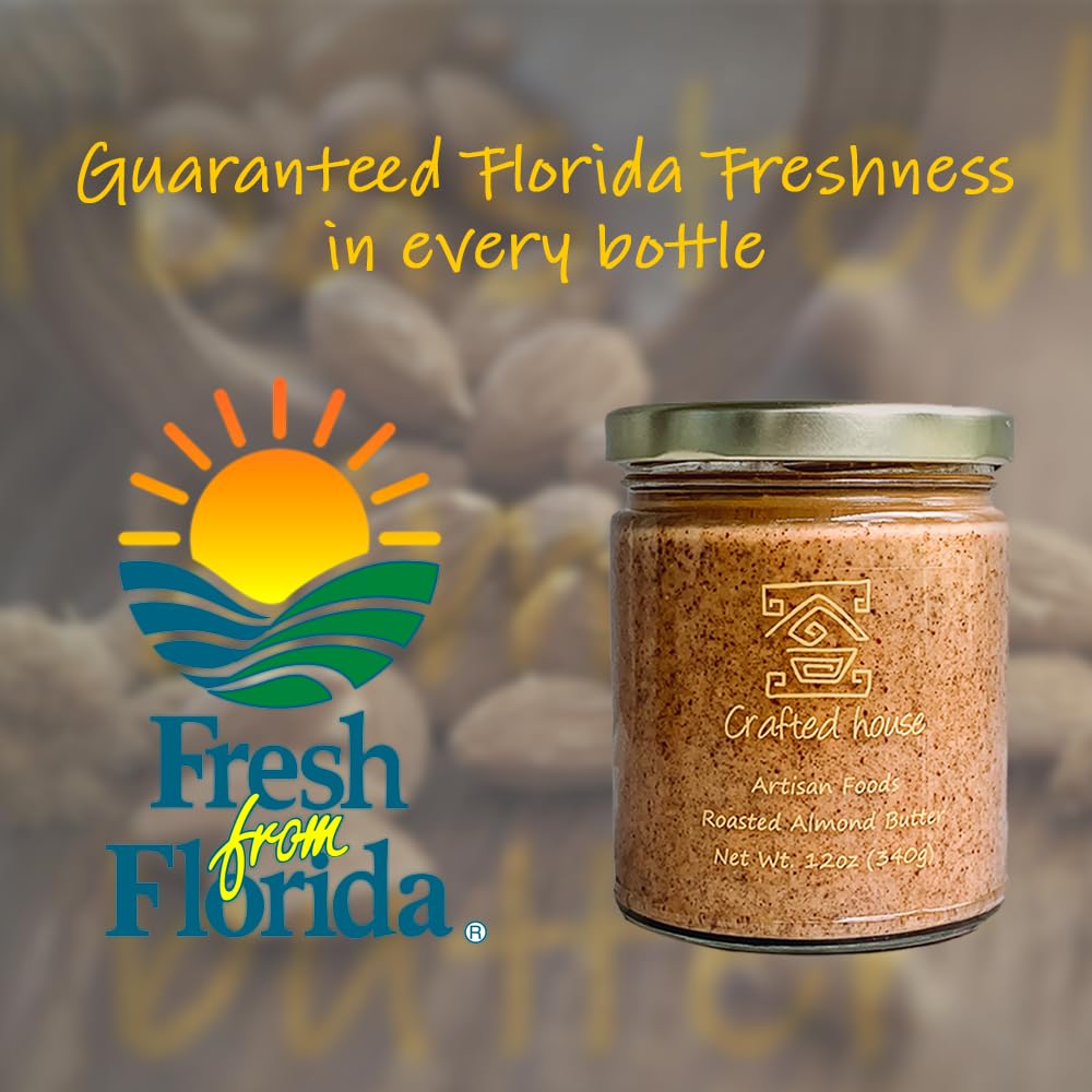 crafted-house-organic-chunky-almond-butter---12-oz-340g---non-gmo-gluten-free-keto-paleo-vegan---made-with-pure-cane-sugar---natural-almond-butter-8