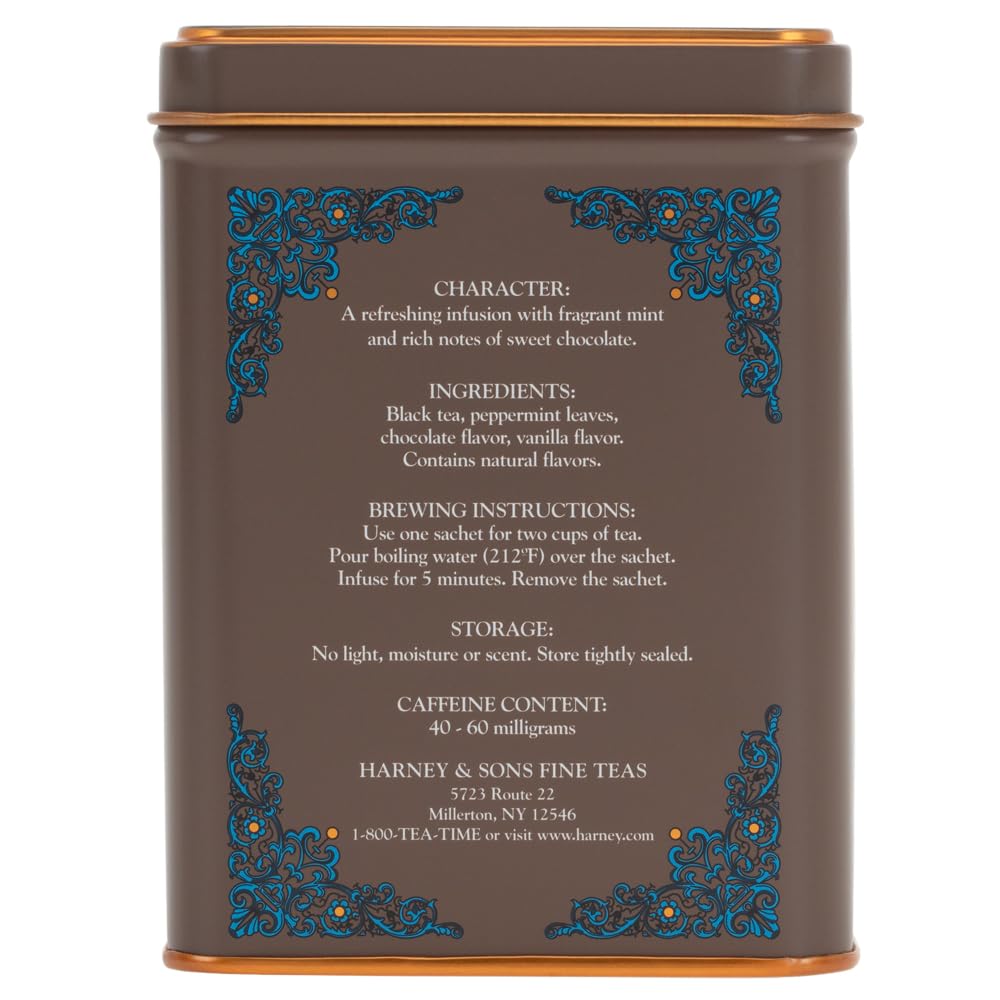 harney-and-sons-chocolate-mint-flavored-black-tea---20-sachets-in-tin---premium-quality-tea-blend-3