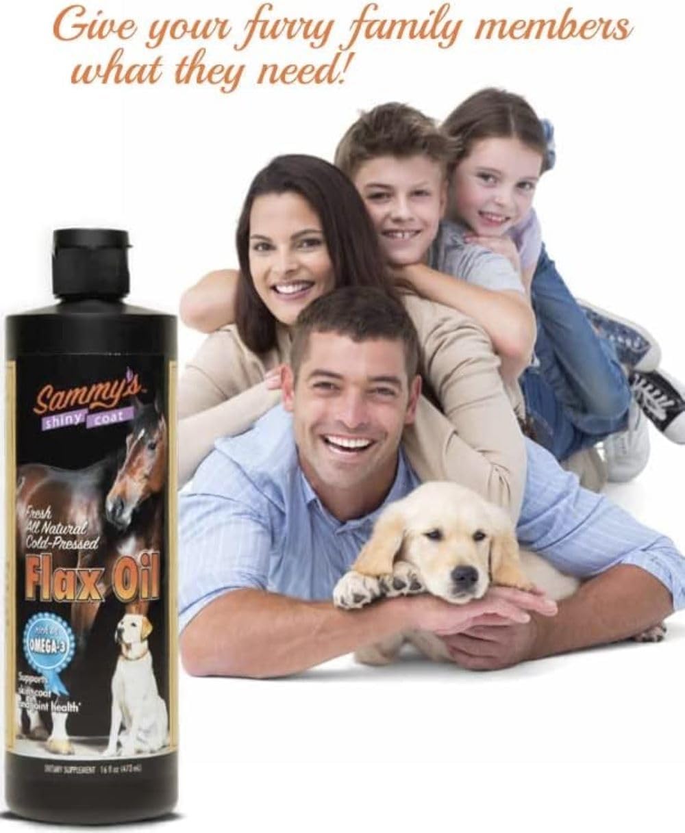 sammys-shiny-coat-flaxseed-oil-supplement-for-pets---16-oz-liquid-formula-with-omega-3-fatty-acids-for-dogs-cats-and-other-animals-5