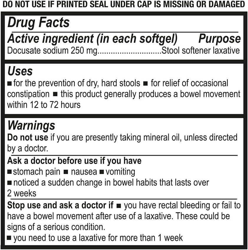 puregen-labs-docusate-sodium-250mg-softgels---100-count---gentle-constipation-relief---extra-strength-stool-softener---stimulant-free-laxative-2