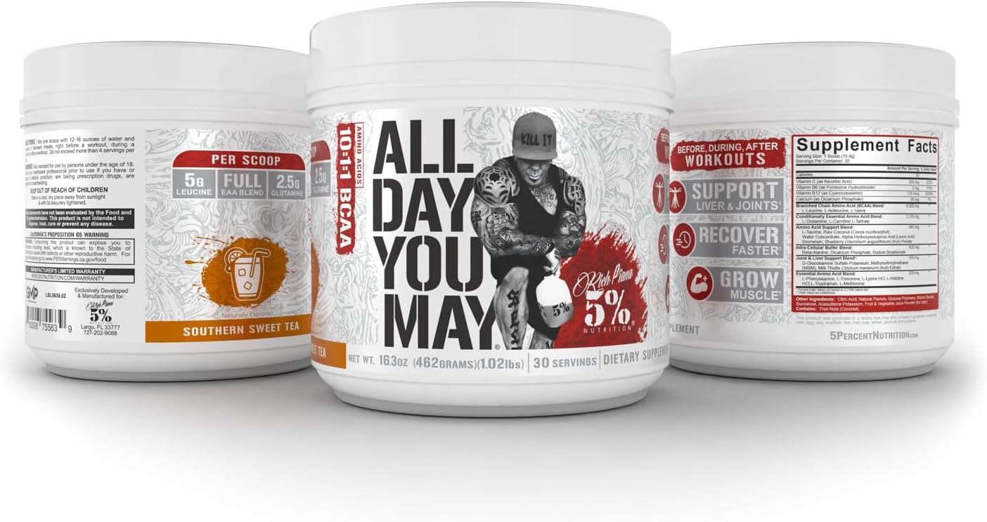 premium-alldayyoumay-bcaa-powder-for-muscle-recovery-endurance-rich-piana-5-nutrition-intra-post-workout-amino-acids---southern-sweet-tea-flavor-163-oz-30-servings-3