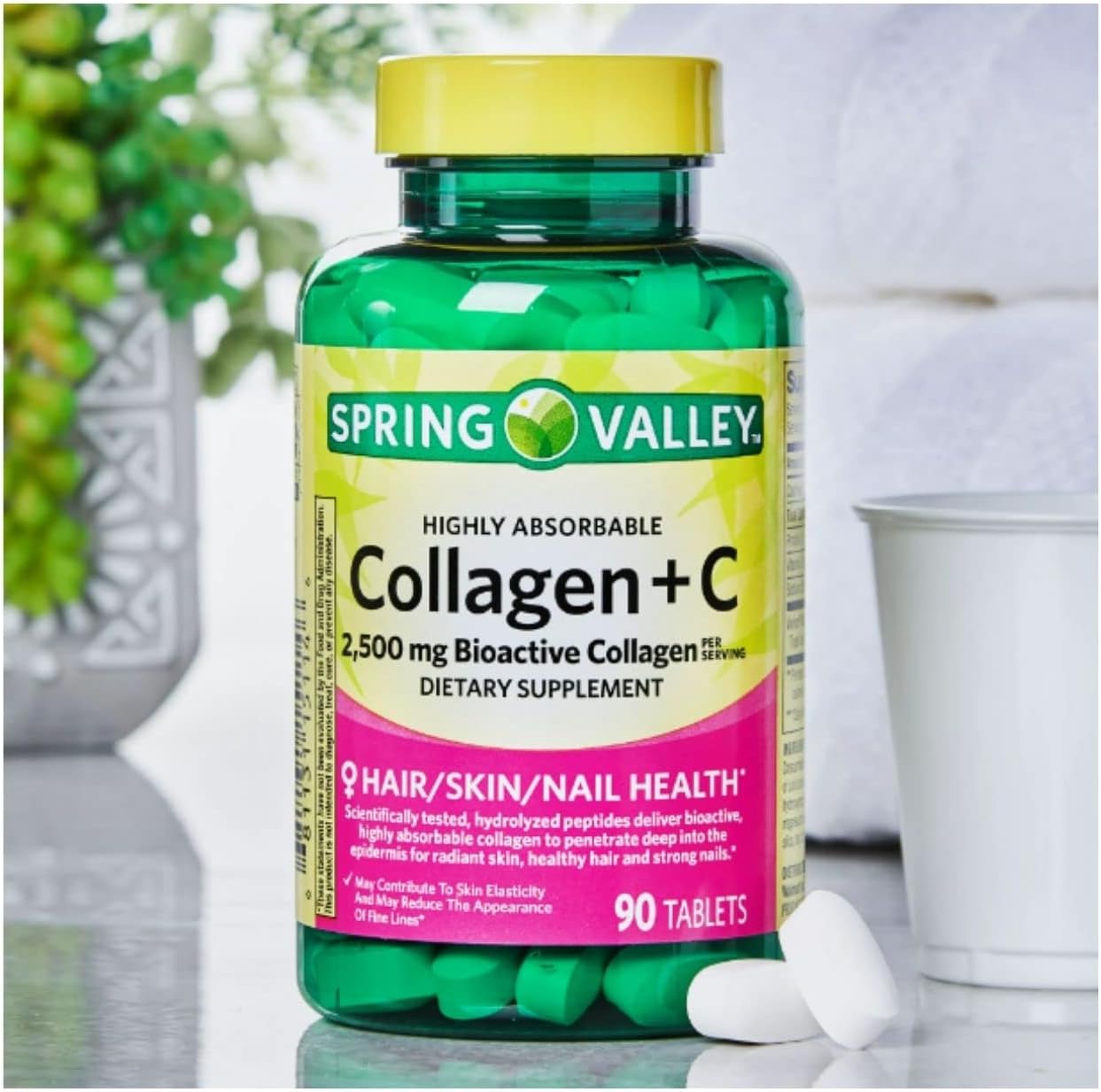 spring-valley-collagen-c-2500-mg-bioactive-collagen-capsules-90-count-with-sts-sticker---boost-skin-health-and-immunity-2