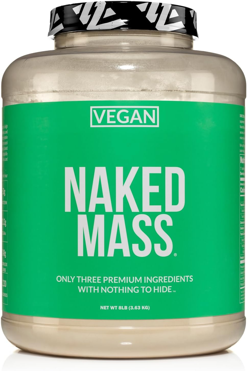 naked-vegan-mass-weight-gainer-protein-powder---8lb-bulk---non-gmo-gluten-free-soy-free-dairy-free---natural-ingredients---1230-calories---11-servings-1