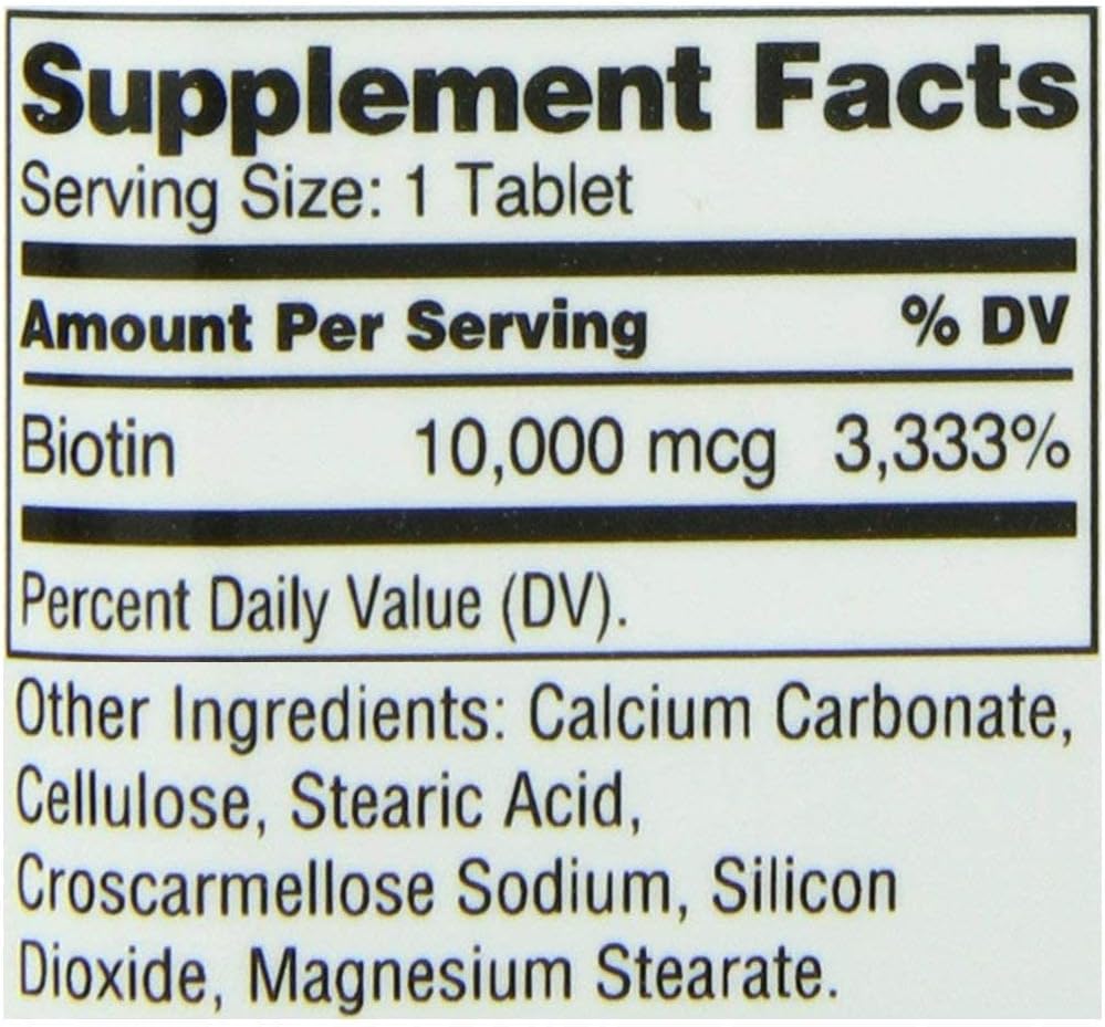 high-potency-biotin-tablets-10000-mcg-for-hair-growth---pack-of-4-tablets---21st-century-formula-2