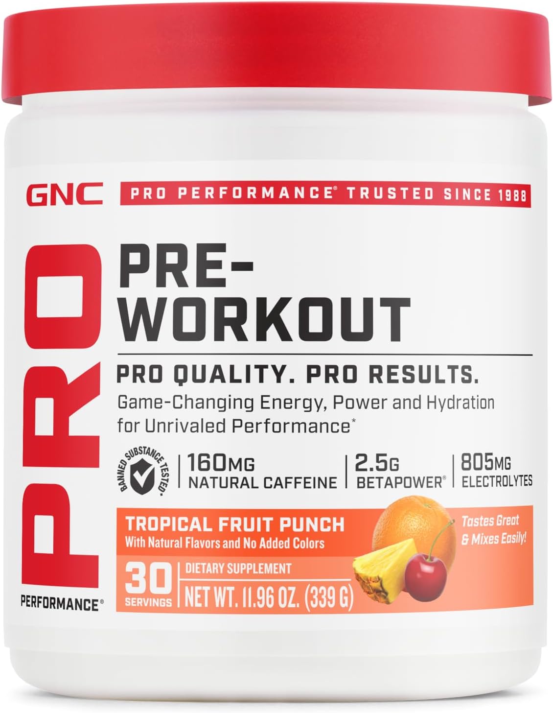 gnc-pro-performance-pre-workout---tropical-fruit-punch-flavor---30-servings-for-enhanced-workouts-1