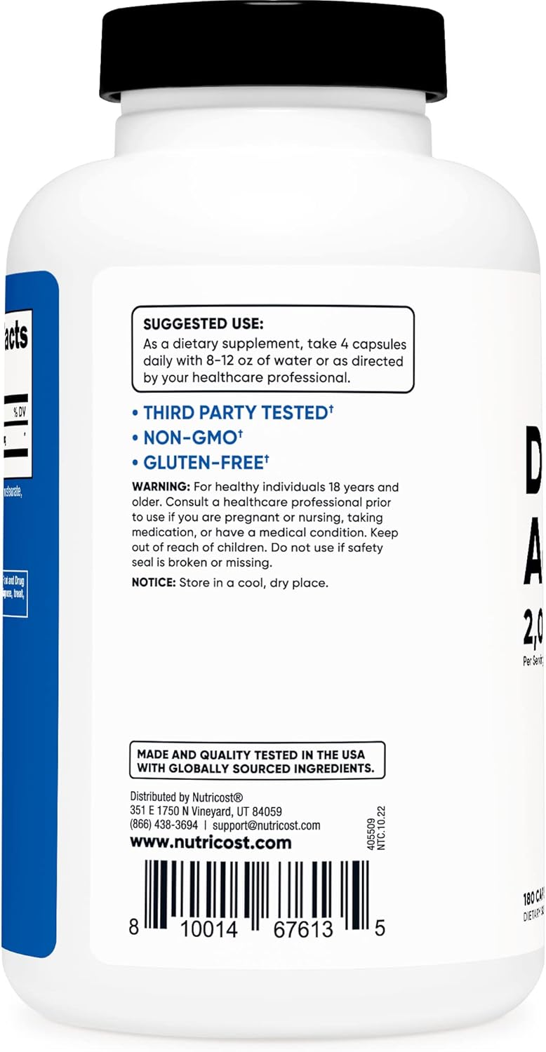high-potency-d-aspartic-acid-daa-capsules---2000mg-per-serving---180-capsules---non-gmo-supplement-by-nutricost-2